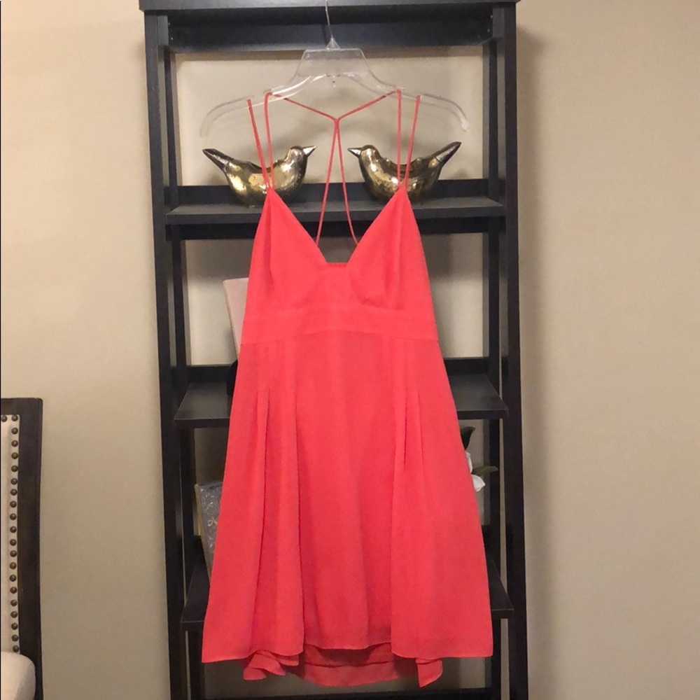 Coral mini dress